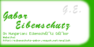 gabor eibenschutz business card